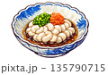たちポン（たちポン酢） タラの白子を使った北海道・青森の郷土料理イラスト 135790715