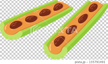 Ants on a log cartoon drawing Ants on a log cartoon drawing 135791491