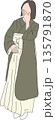 卒業袴を着た女性 135791870