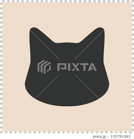 Black cat silhouette icon Cat face Black cat face silhouette icon Black cat silhouette icon Cat face Black cat face silhouette icon 135791991