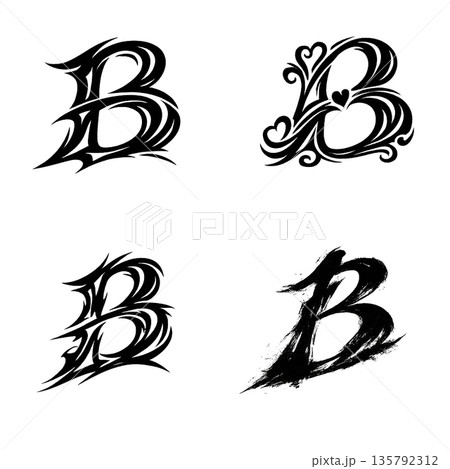 トライバル　文字　アルファベット 135792312