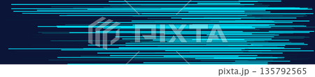 Abstract technology line background with blue neon hues 135792565