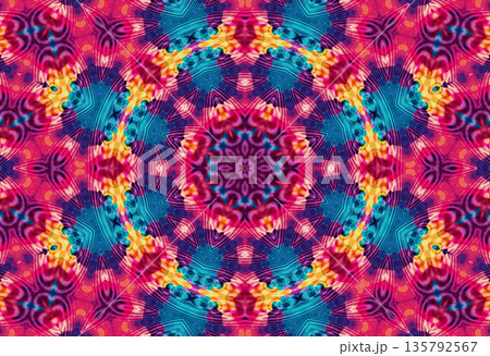 Bright multicolored background with abstract pattern 135792567