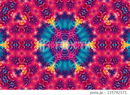 Bright multicolored background with abstract pattern 135792571
