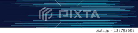 Futuristic blue line pattern on dark background for modern design 135792605