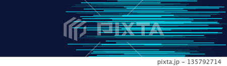 Abstract blue lines on dark background for digital design 135792714