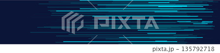 Futuristic blue tech lines on dark background for digital design 135792718