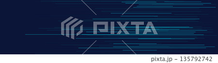Futuristic blue technology lines on dark background 135792742