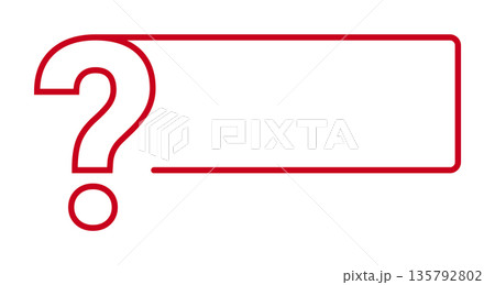 Red question mark with blank space Red question mark with blank space 135792802