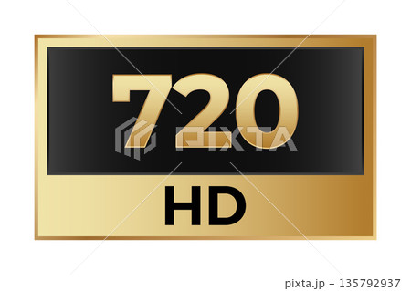 720 hd quality icon with gold and black color scheme 135792937