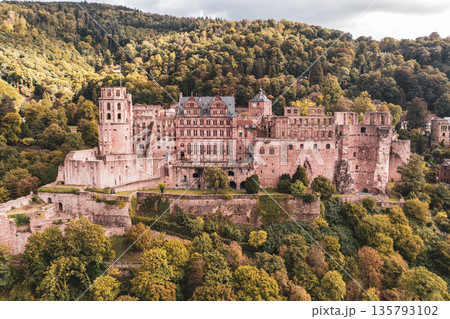 The castle ruin in Heidelberg, Baden Wuerttemberg, Germany, travel destination The castle ruin in Heidelberg, Baden Wuerttemberg, Germany, travel destination 135793102
