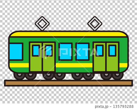 Train illustration material 135793288