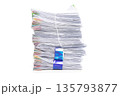 Stack of Documents isolated on white background. 135793877