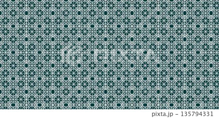 Islamic geometric pattern background featuring repeating symmetrical line art inspired by traditional Arabic and Middle Eastern ornament design, suitable for decorative, cultural, and modern creative  135794331