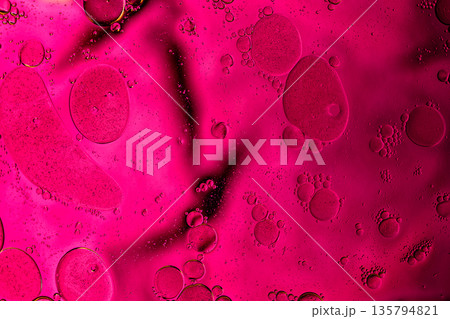 Vivid pink liquid surface with smooth organic patterns, bold creative background. Vivid pink liquid surface with smooth organic patterns, bold creative background. 135794821