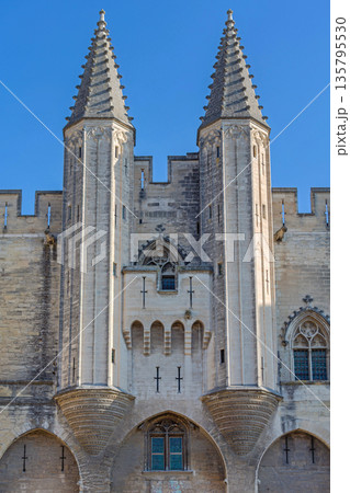 Towers Popes Palace Avignon 135795530