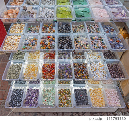 Natural Gemsones in Trays Natural Gemsones in Trays 135795580