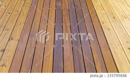 Wooden Terrace Decking Wooden Terrace Decking 135795686
