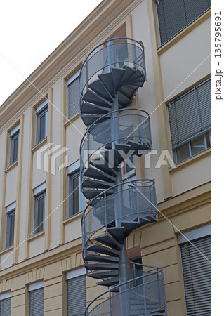 Fire Exit Spiral Stairs Fire Exit Spiral Stairs 135795691