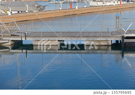 Floating Bridge in Marina Floating Bridge in Marina 135795695