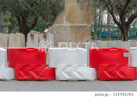Water Filled Barriers 135795705