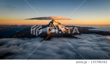 sunrise in the mountains 135796382