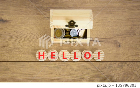 Hello welcome support and help symbol. Concept word Hello on beautiful wooden circles. Beautiful wooden background. Business psychological hello support and help concept. Copy space. Hello welcome support and help symbol. Concept word Hello on beautiful wooden circles. Beautiful wooden background. Business psychological hello support and help concept. Copy space. 135796803