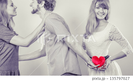Handsome man betrayed women Handsome man betrayed women 135797027