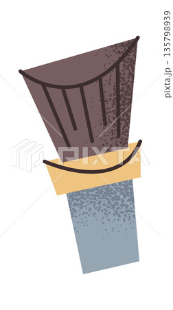 Blush brush beauty accessory sticker 135798939