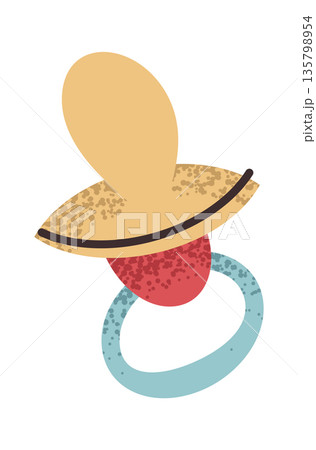 Silicone pacifier for baby sticker Silicone pacifier for baby sticker 135798954