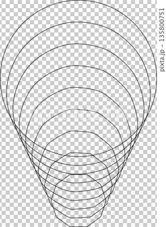 Polygon geometric blend to circle shape. Modern design element 135800751