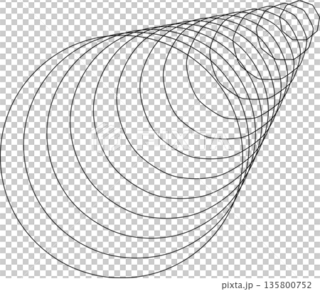 Polygon geometric blend to circle shape. Modern design element Polygon geometric blend to circle shape. Modern design element 135800752