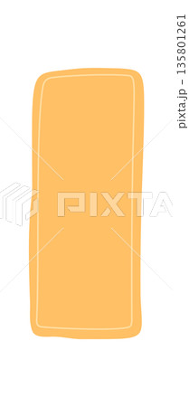 Hand drawn rectangle text frame with organic wavy border and blank banner outline. Soft orange background and label for card, poster, invitation, or modern template mockup. Hand drawn rectangle text frame with organic wavy border and blank banner outline. Soft orange background and label for card, poster, invitation, or modern template mockup. 135801261
