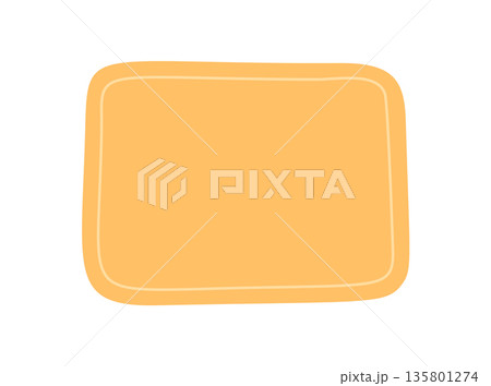 Hand drawn organic rectangle quote shape in...のイラスト素材 [135801274] - PIXTA