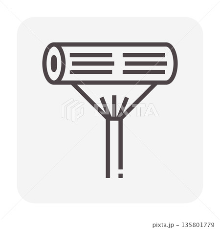 Squirrel Fan Cleaning Icon Squirrel Fan Cleaning Icon 135801779