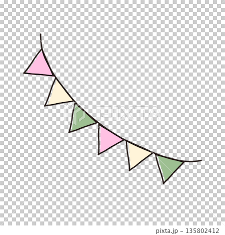 五彩繽紛的春季花環 135802412