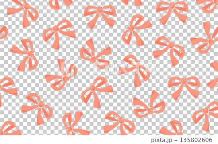 手繪絲帶圖案（橘色） 135802606