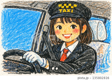 タクシー運転手の日本人女性 135802816