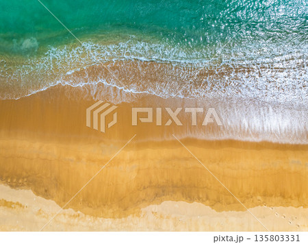 Top view sea surface background 135803331