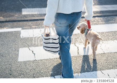 散歩する犬 散歩する犬 135804528
