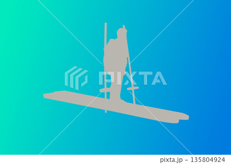 スキーのイメージ スキーのイメージ 135804924