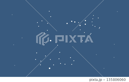 星空に浮かぶ春の大曲線のイラスト(星のみで連結線なし) 星空に浮かぶ春の大曲線のイラスト(星のみで連結線なし) 135806060