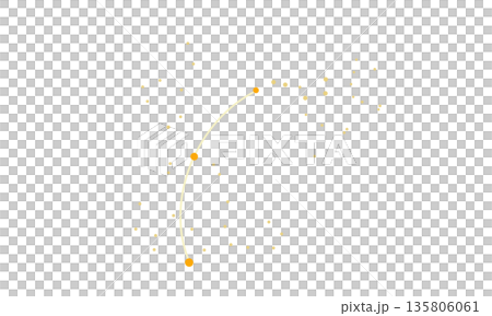 Illustration of the Spring Curve represented by gold dots (stars only, no connecting lines, with a curve) Illustration of the Spring Curve represented by gold dots (stars only, no connecting lines, with a curve) 135806061