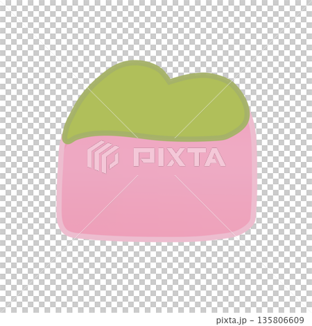 Heart-shaped strawberry chocolate illustration Heart-shaped strawberry chocolate illustration 135806609