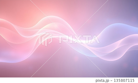 Elegant Flowing Waves of Pastel Colors Abstract Background Elegant Flowing Waves of Pastel Colors Abstract Background 135807115