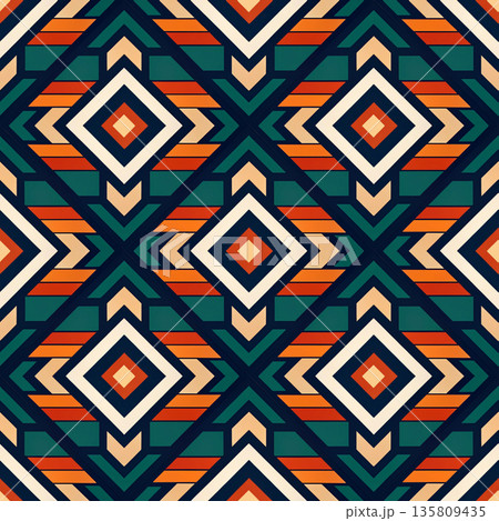seamless pattern with geometric shapes. vector illustration seamless pattern with geometric shapes. vector illustration 135809435