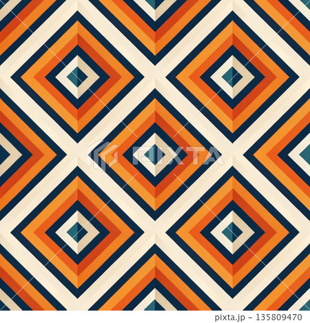 seamless pattern with geometric shapes. vector illustration 135809470