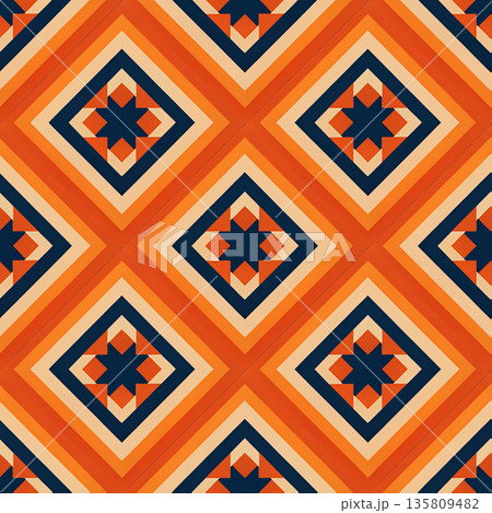 seamless pattern with geometric shapes. vector illustration 135809482