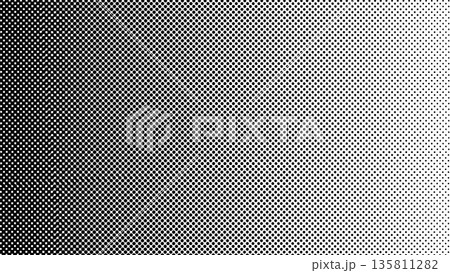 網点　モノクロ　抽象的　模様　背景 135811282