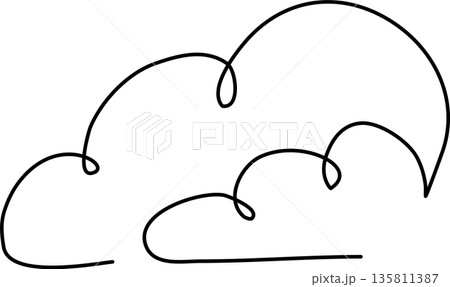 Cloud icon in thin line style Cloud icon in thin line style 135811387